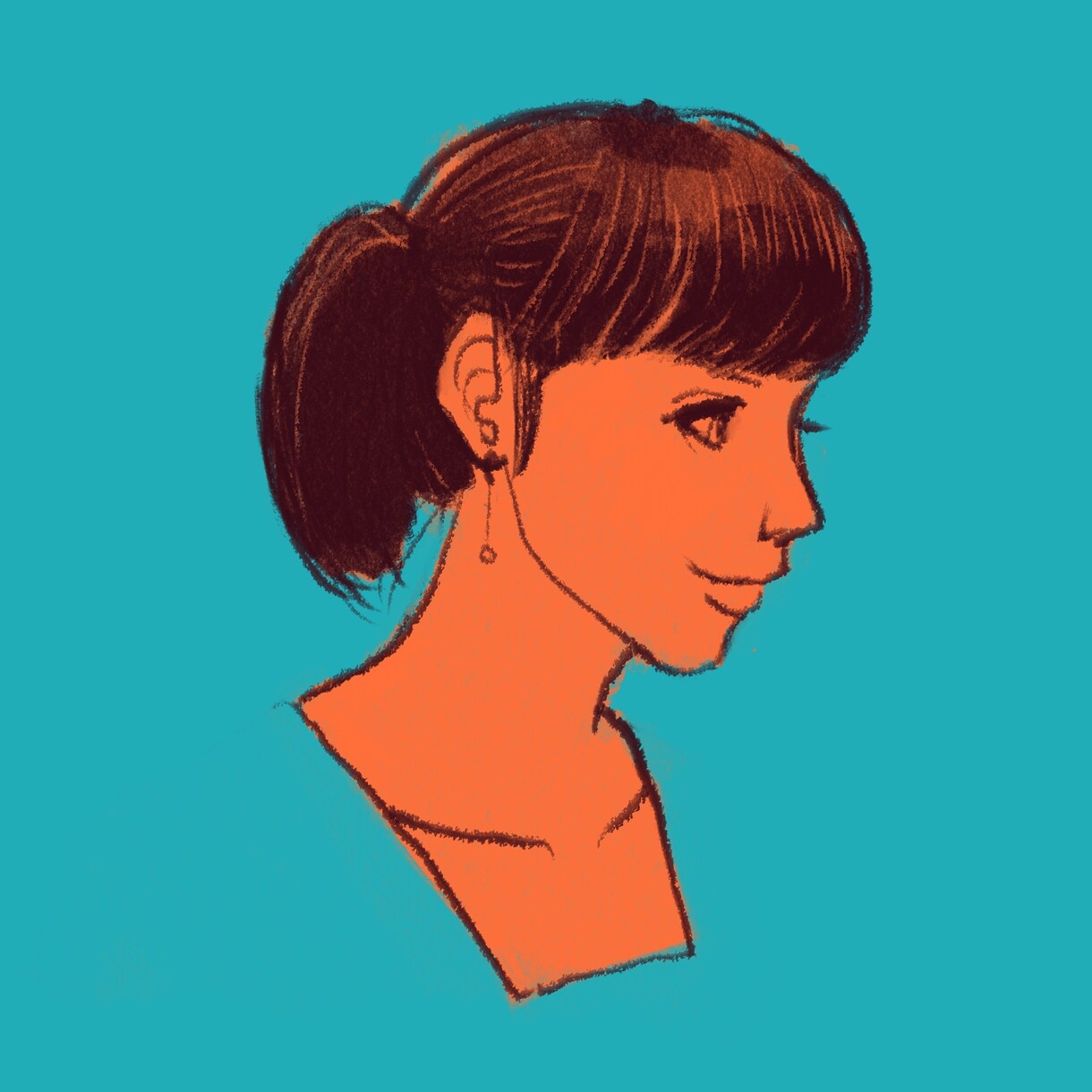 SNSアイコン用の似顔絵描きます 古い印刷物のような色彩で、一味違うアイコンに。 イメージ7