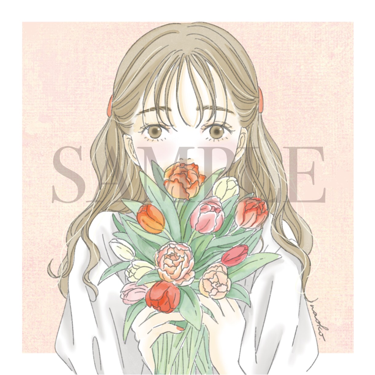 繊細でおしゃれなガールズイラスト描きます 美容・ファッション系、広告などにおすすめです イメージ3