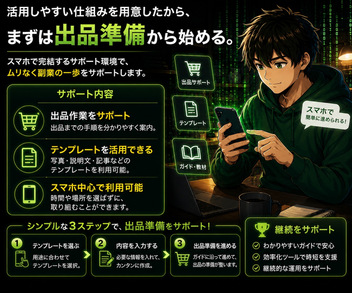 AI×高単価コンテンツメソッドで稼ぐ方法教えます スマホ一台で仕組み化する即日出品型副業 イメージ6