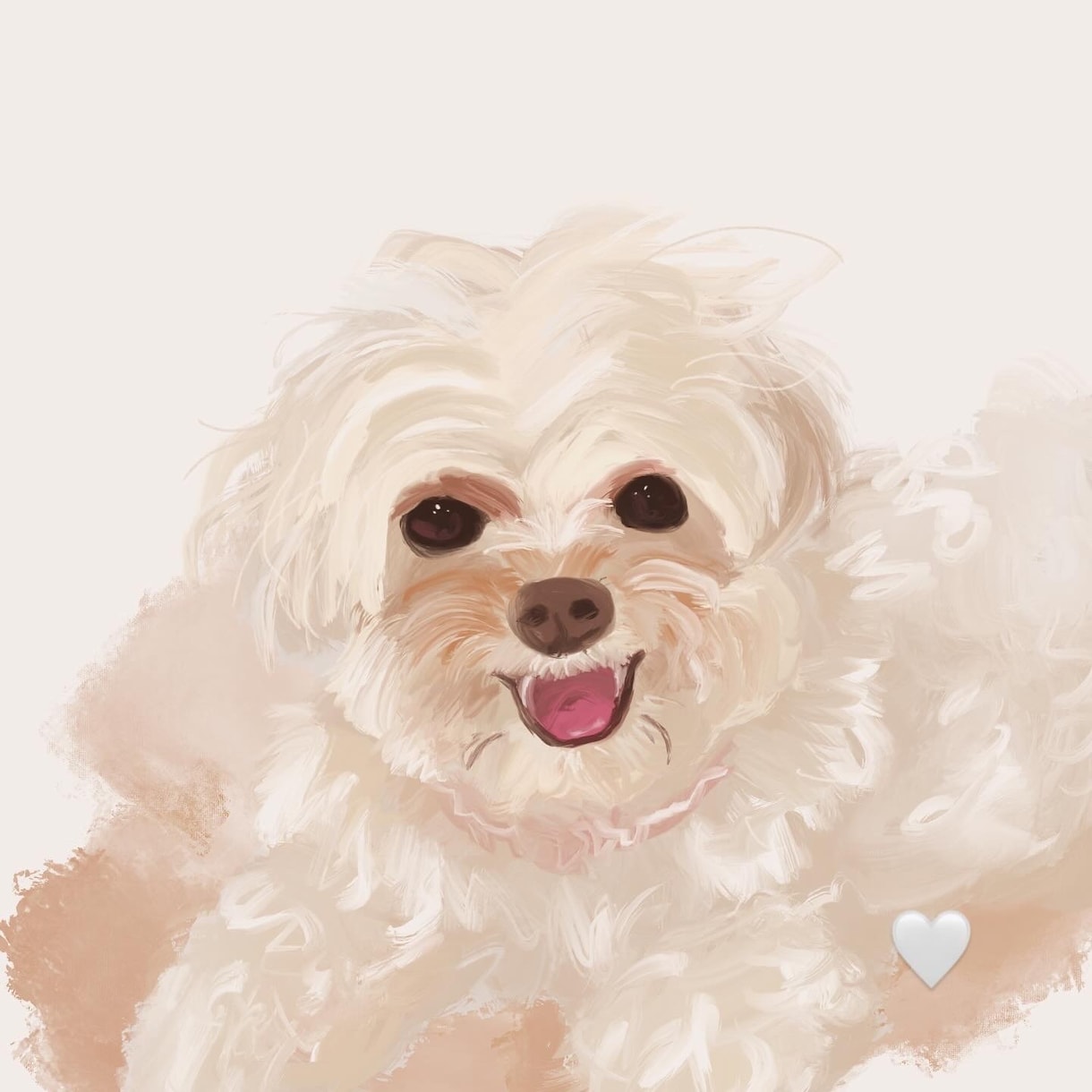 ペットの写真をそのままイラストにします あなたのうちの子をふわっと油絵風の可愛いイラストに！ イメージ6