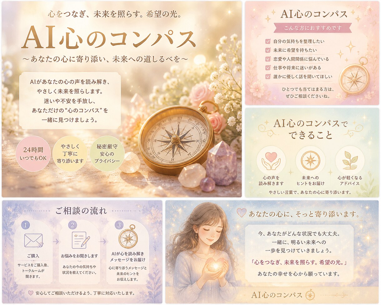 恋愛・復縁・人間関係を優しく読み解きます 一人で抱え込まず気持ちを整理して前向きな一歩を見つけませんか イメージ2