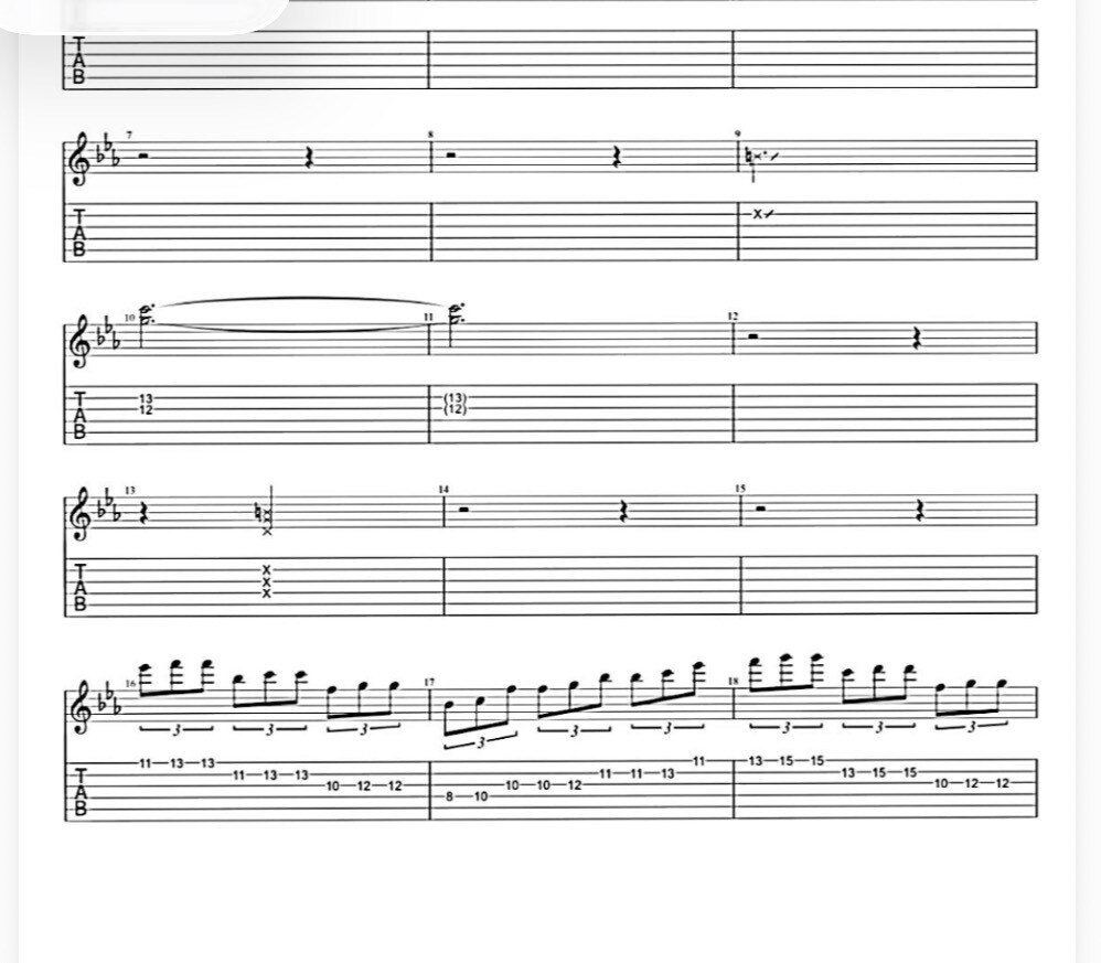 難しい曲もアレンジすれば弾けちゃう!楽譜制作します ギターだけでなくピアノ、ベースも可能です! イメージ1