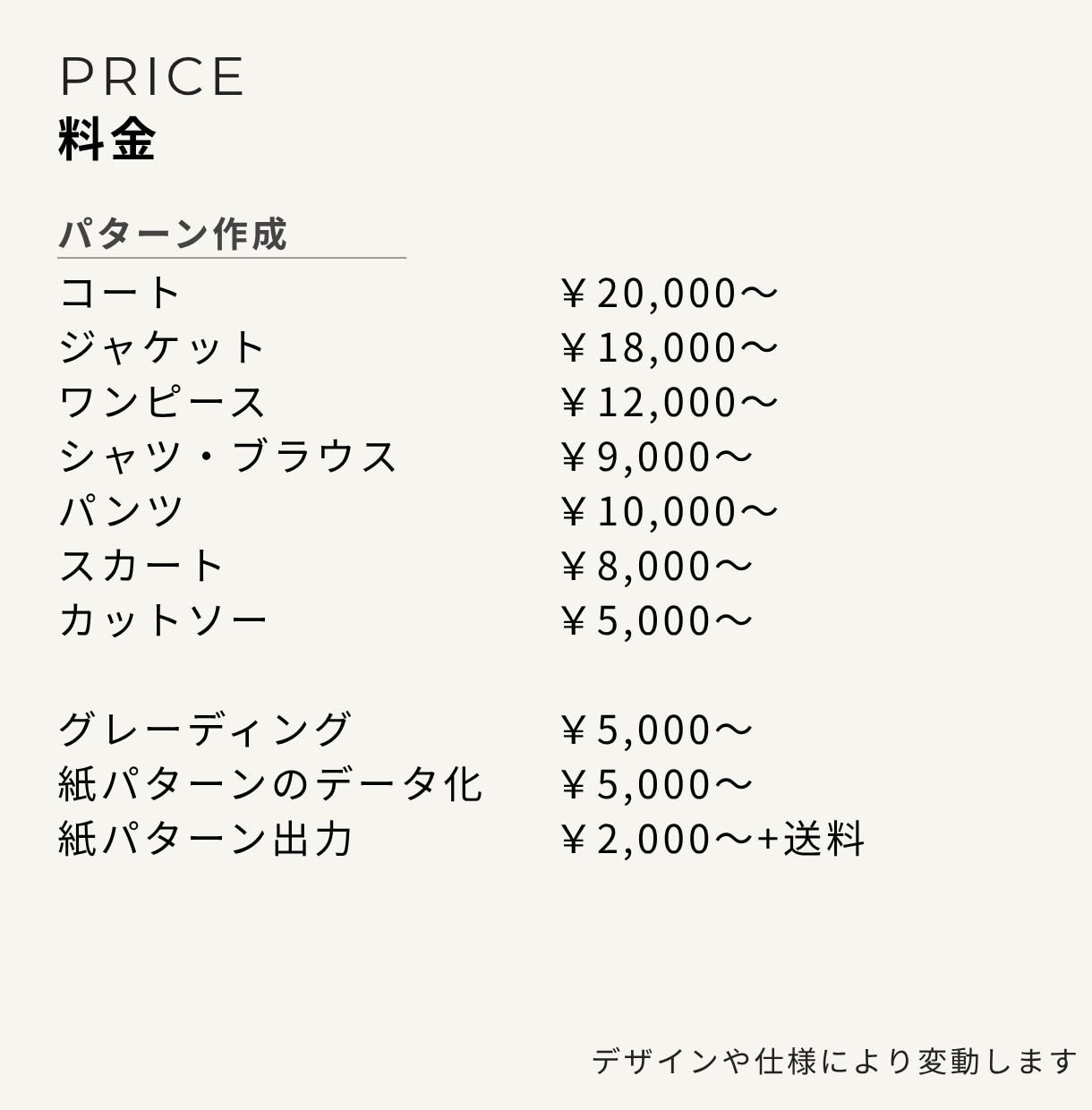 パターン・型紙を作成いたします 現役パタンナーのスキルを提供します イメージ5