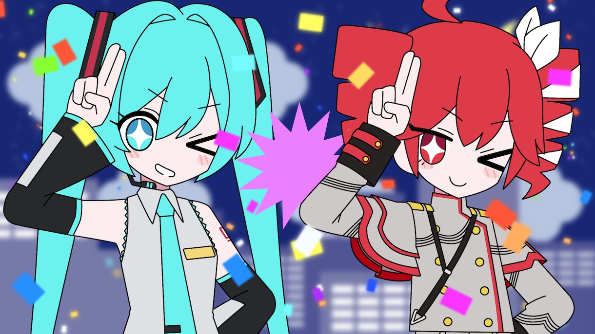 ボカロ・歌ってみた用のイラスト作成します Vtuberさま・配信者さま向けサムネイルイラスト イメージ8