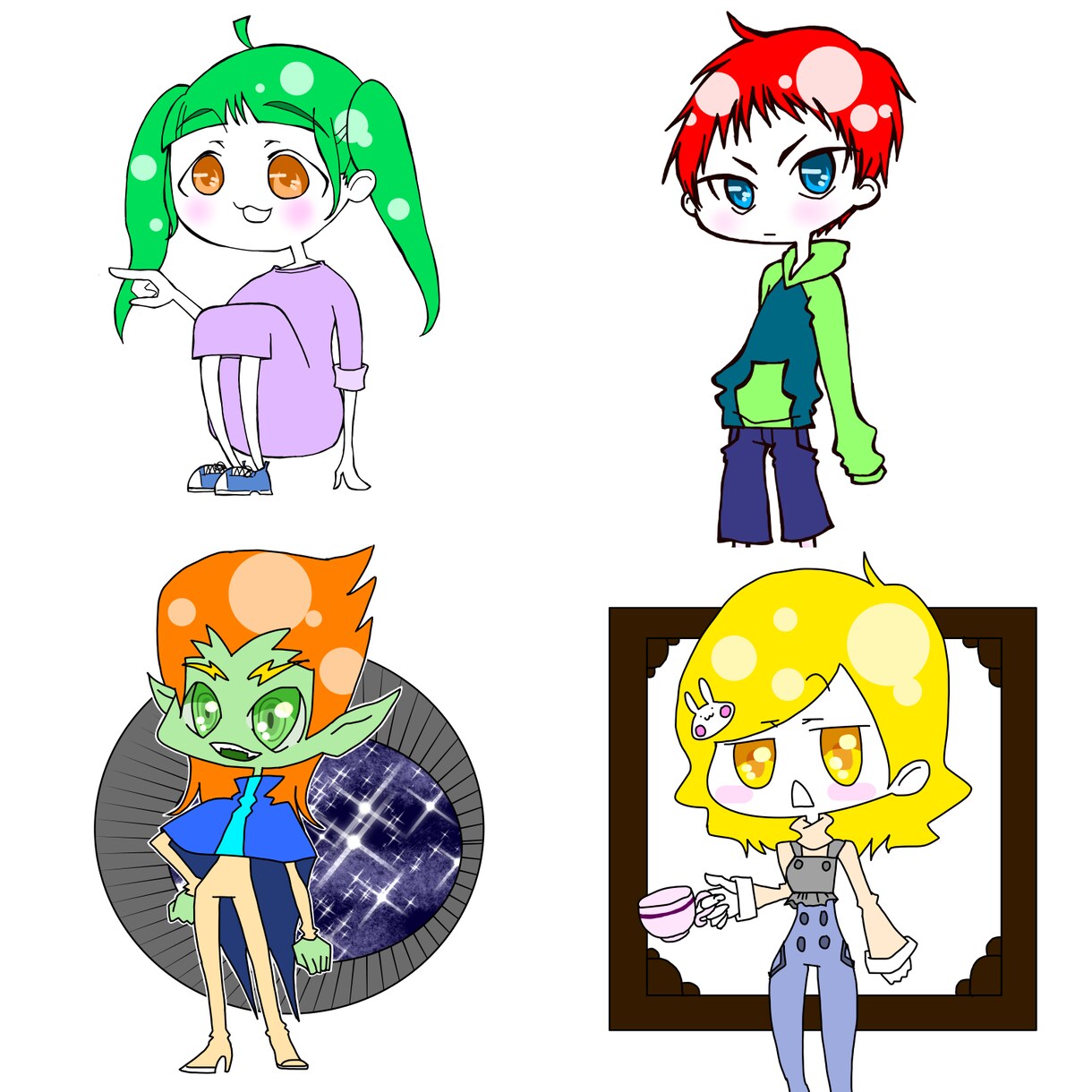 最短翌日⚫デフォルメキャラ描きます イメージを伝えてもらってそこからイラストを描きます イメージ1