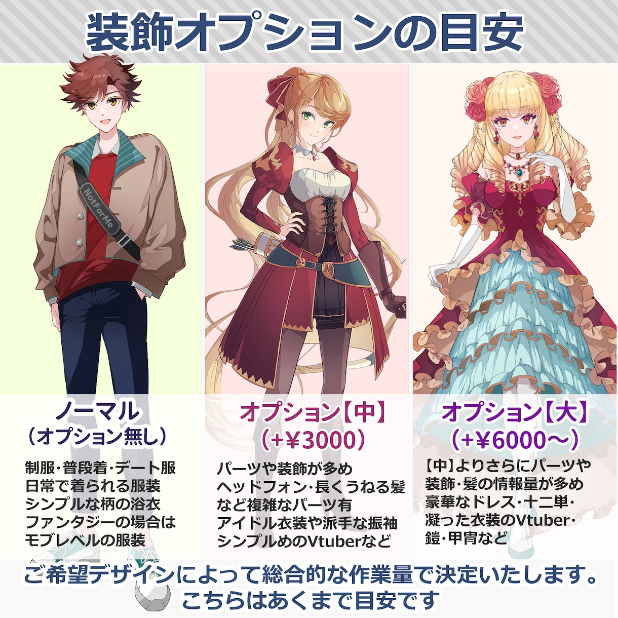 可愛い・カッコイイキャラクター立ち絵描きます TPRG、配信、ヘッダ等に使えるキャラ描きます イメージ3