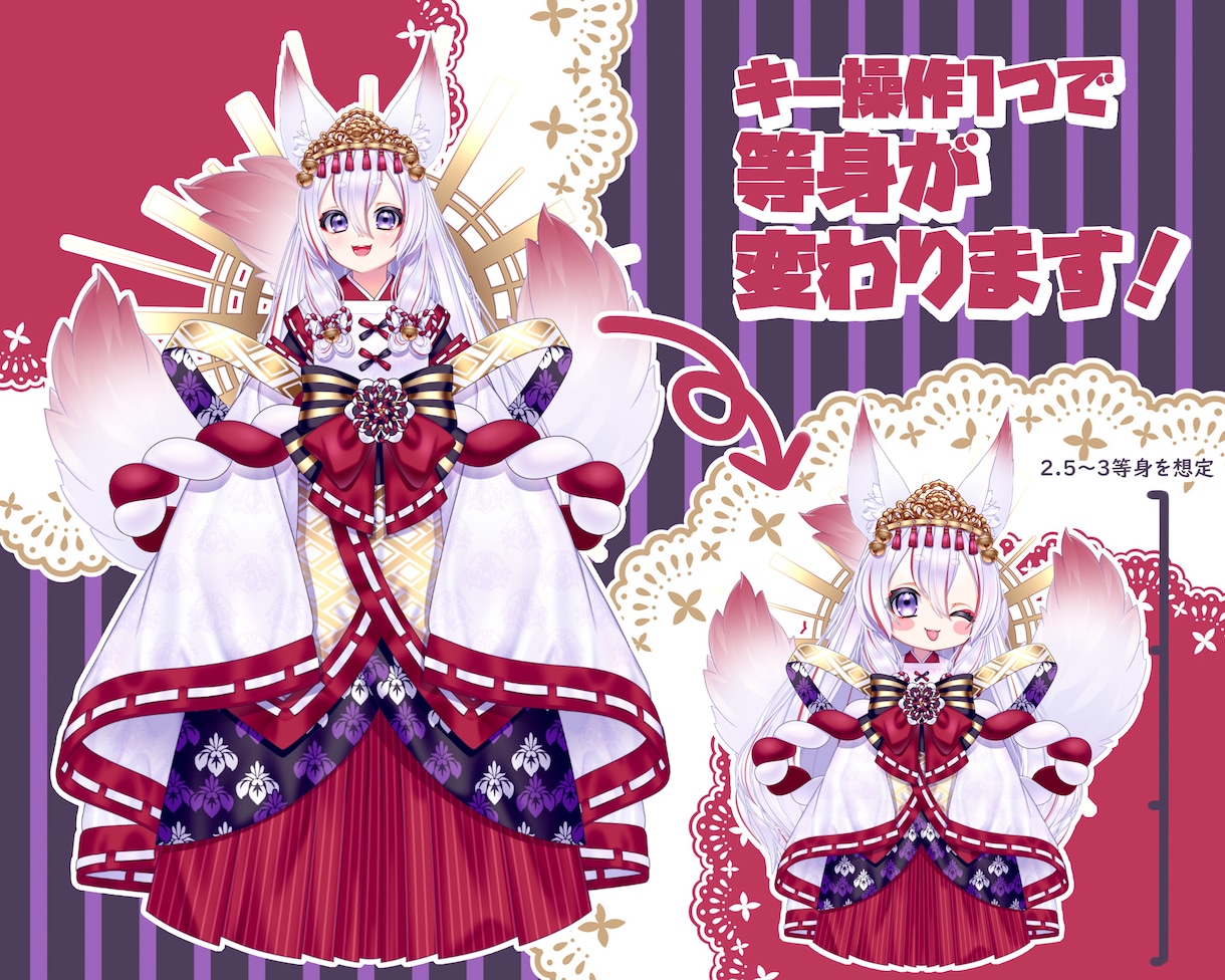 Vtuber向けLive2Dモデルを作ります L2DAwards2025グランプリ受賞 イメージ5