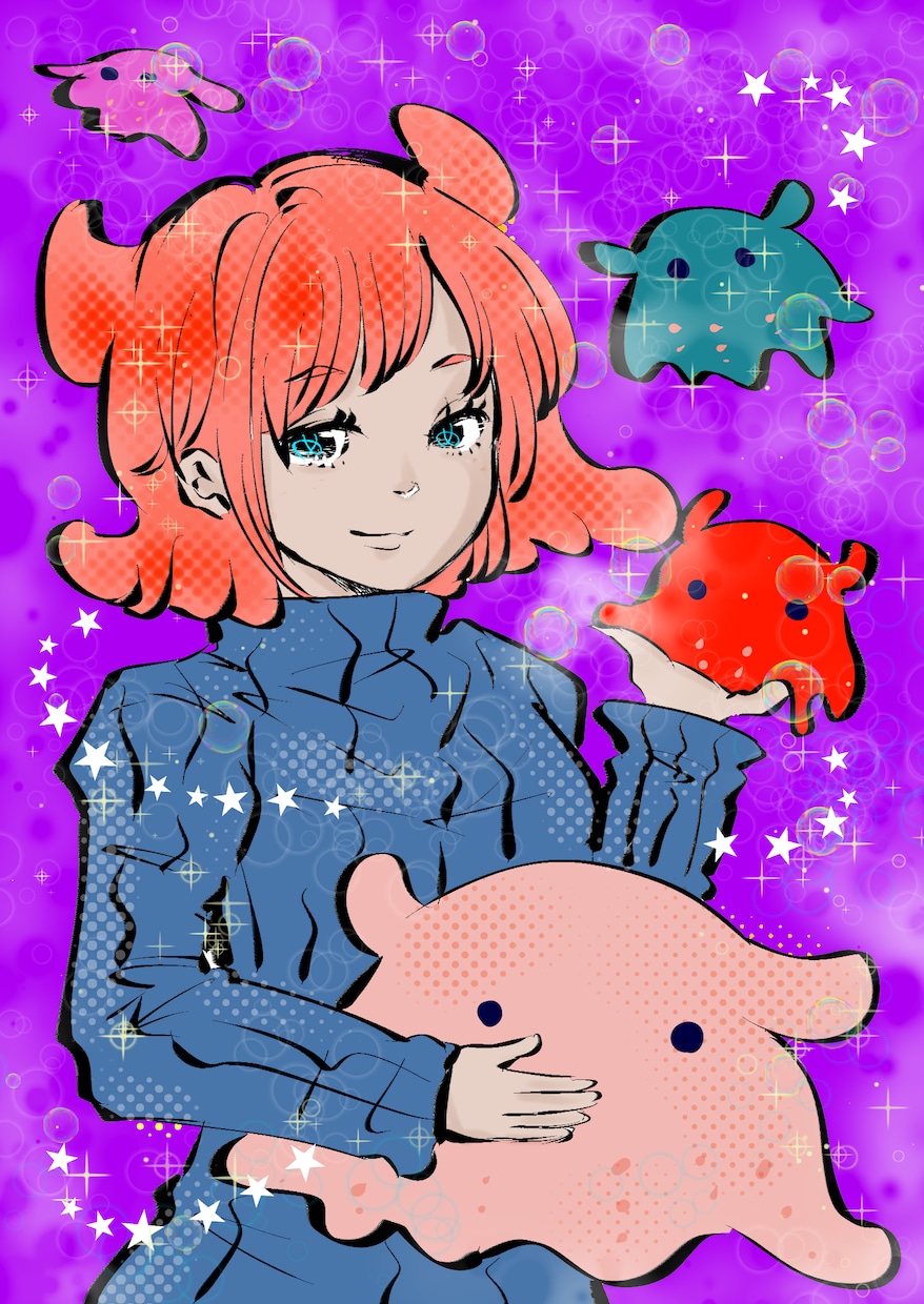 シンプルタッチ単色塗りイラストを作成します SNSアイコンにご利用可能です イメージ3