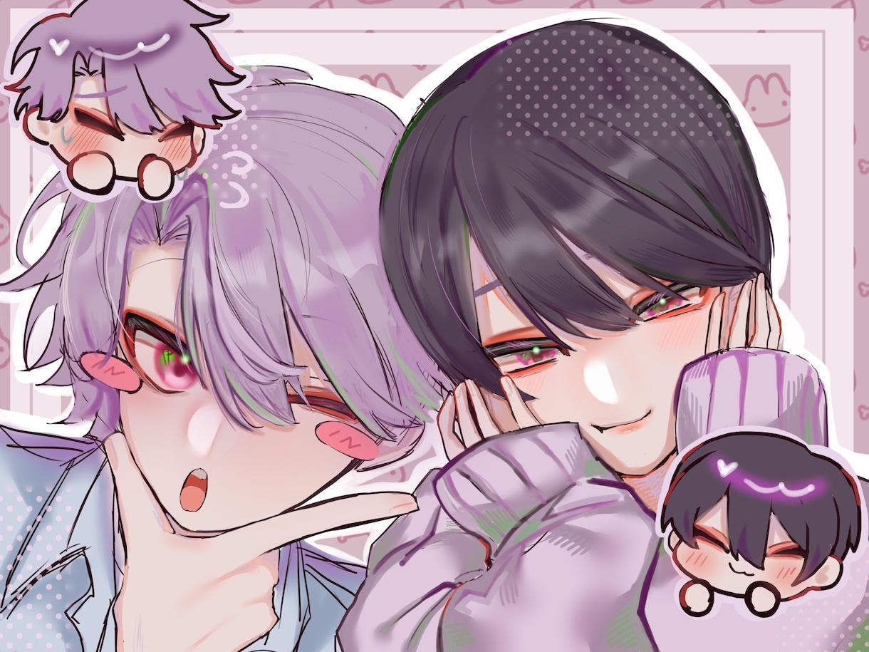 歌ってみた動画MVなど！可愛いイラスト描きます アイコンにも！商用利用可能！可愛いイラスト描きます！最短７日 イメージ1
