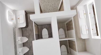 品質/デザイン性重視の内観パースを作成致します 詳細なご要望に応じた柔軟なご提案が可能です。 イメージ4