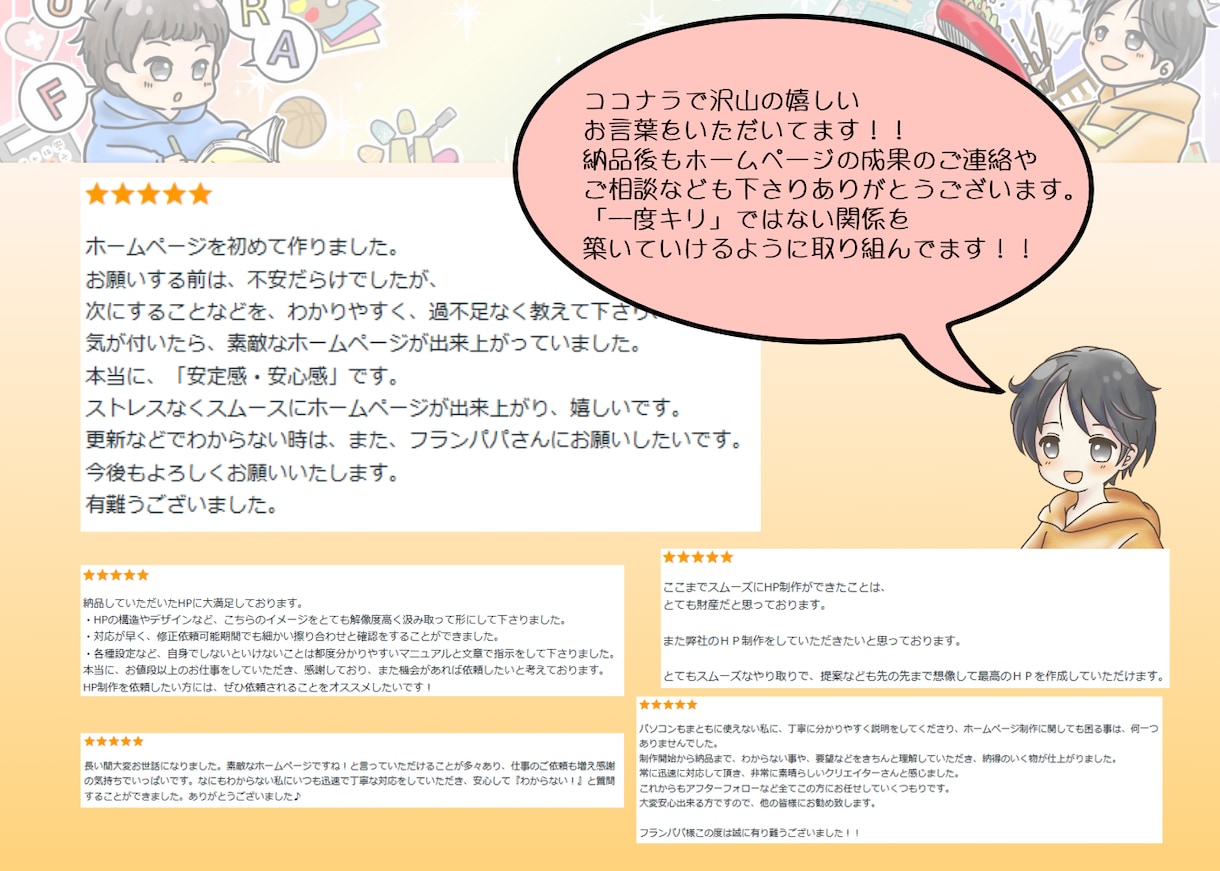 ホームページを【20名様限定】の低価格で作成します WordPressであなただけのオリジナルHPを作成します! イメージ4
