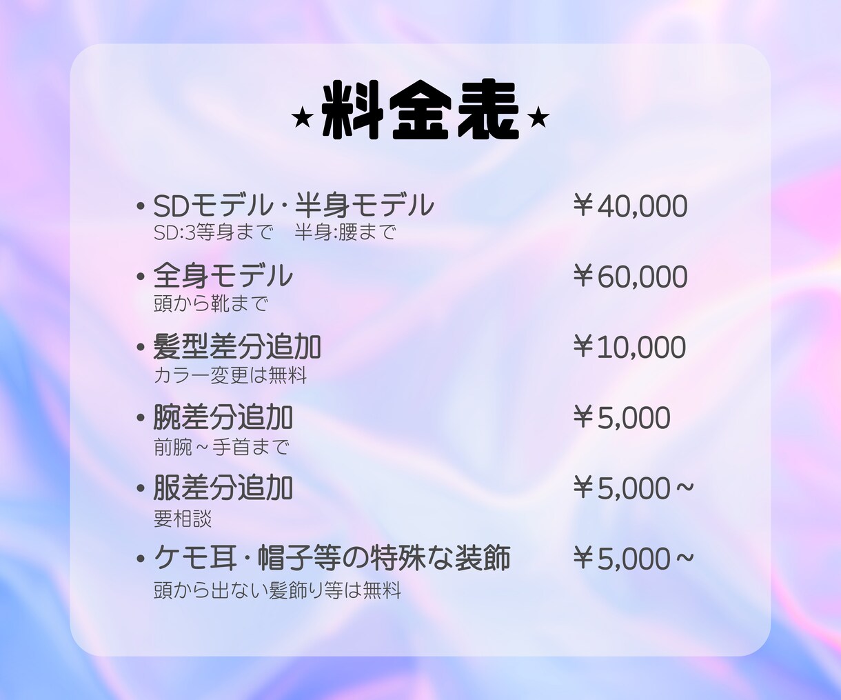 Vtuberモデル作ります モニターキャンペーン終了にともない準備中です！ イメージ3