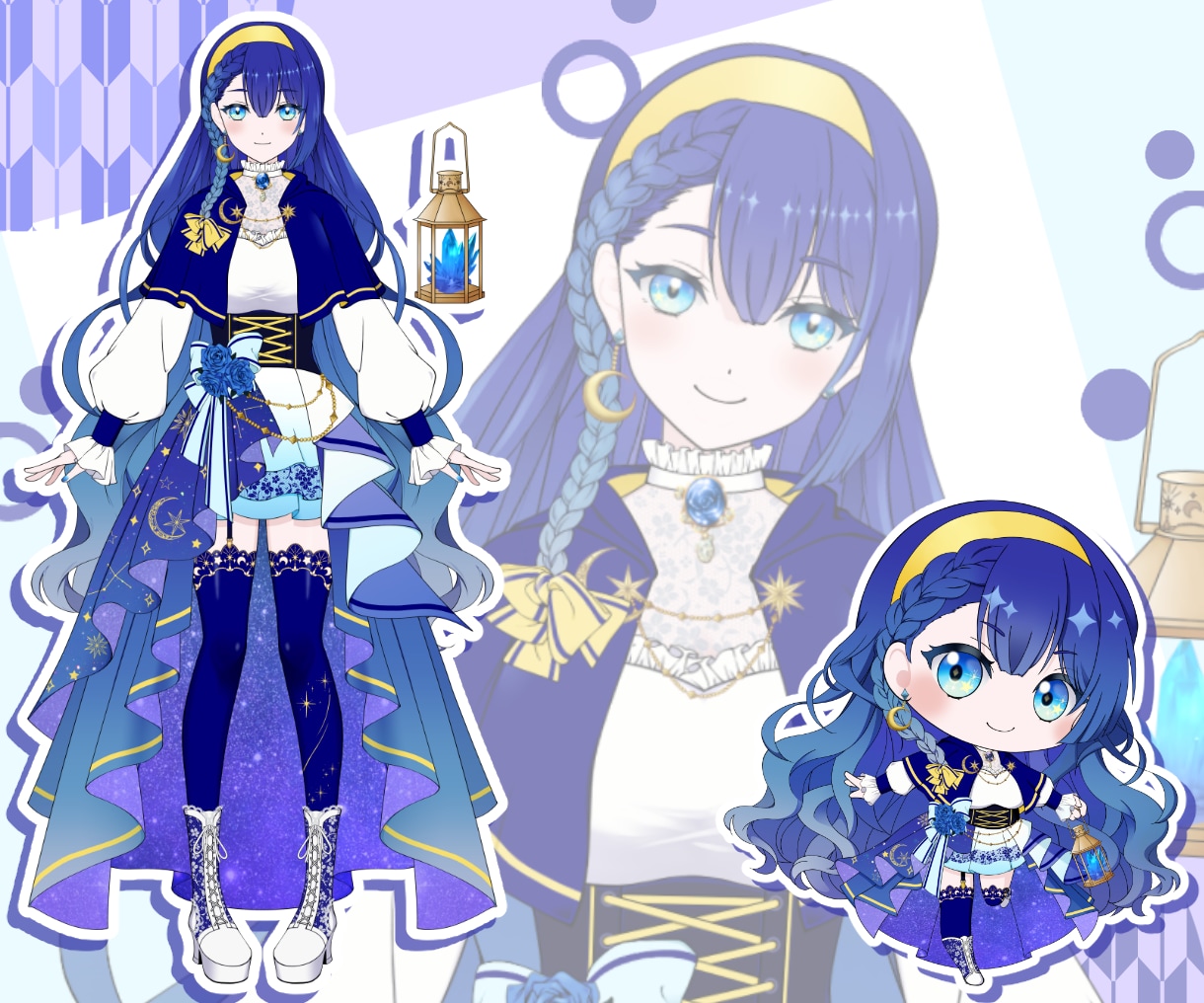 Vtuberデビュー！全工程制作します デザイン・パーツ分け・モデリング・ロゴ・ちびキャラ全部込!! イメージ7