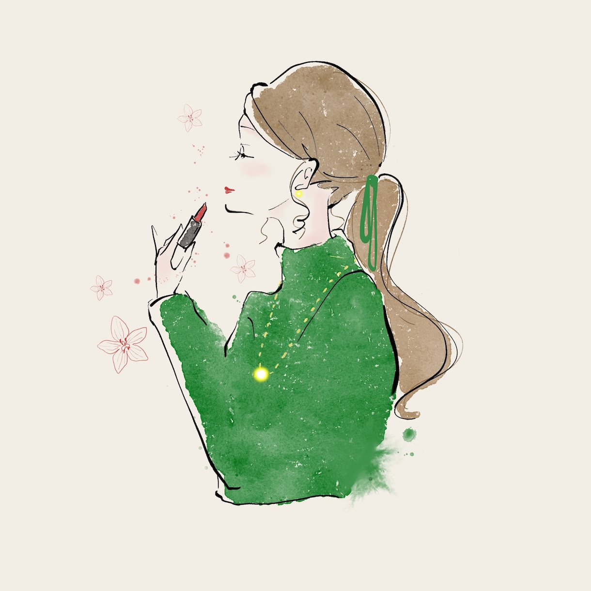 SNSのアイコンなどに！大人可愛いイラスト描きます あなたの理想の女性像をイラストにします イメージ9
