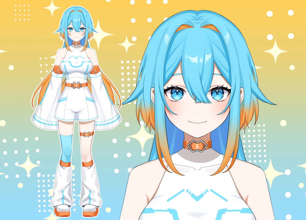 Live２Dモデル一括制作承ります かわいいキャラ、かっこいいキャラ、おじさん、幅広く対応します イメージ5