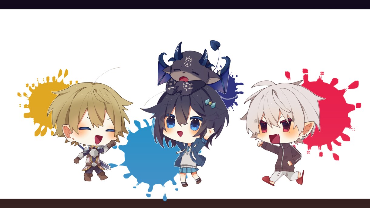 鮮やかで可愛いデフォルメキャラ描きます SNSのアイコンやヘッダーなどに！ イメージ5