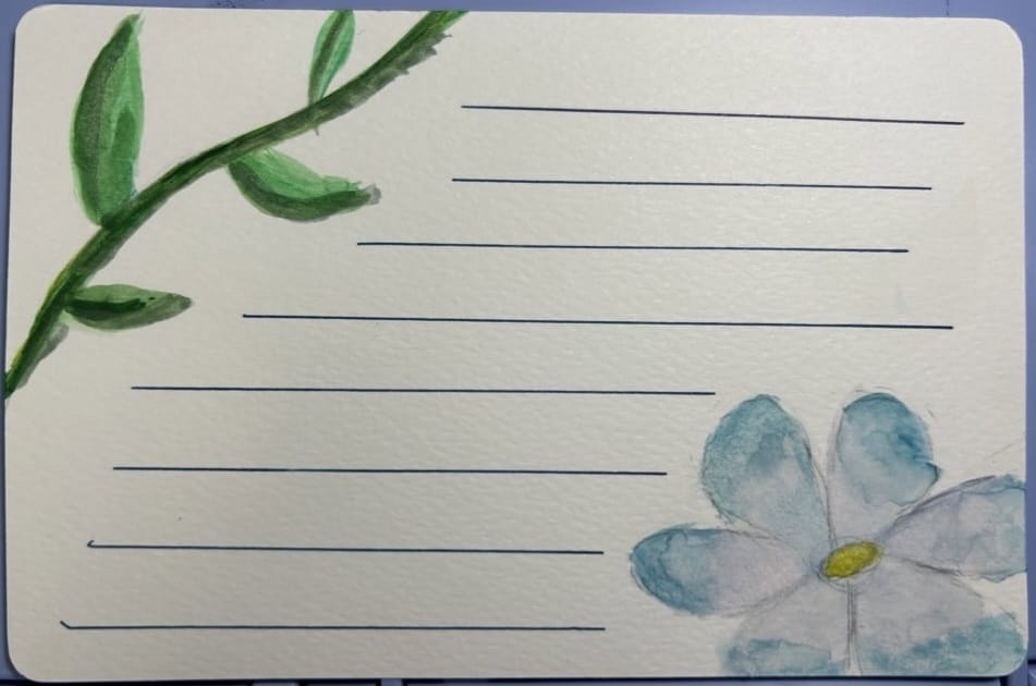 世界に一つだけのメッセージカード作ります お好きな植物教えてください！お描きいたします！ イメージ3