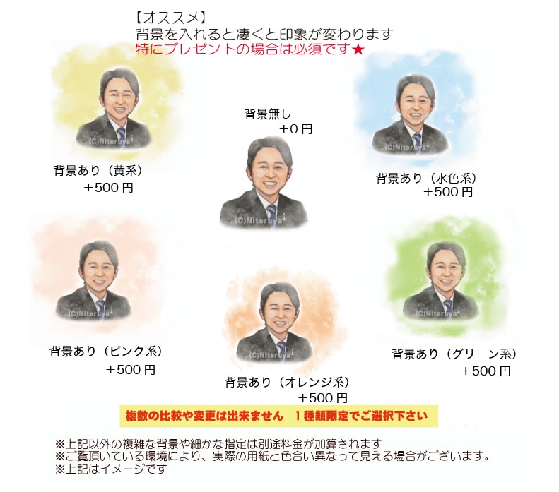 水彩画風の似顔絵イラストを短納期で作成します 記念日の贈り物等にも最適。喜ばれる水彩画風似顔絵★ イメージ3