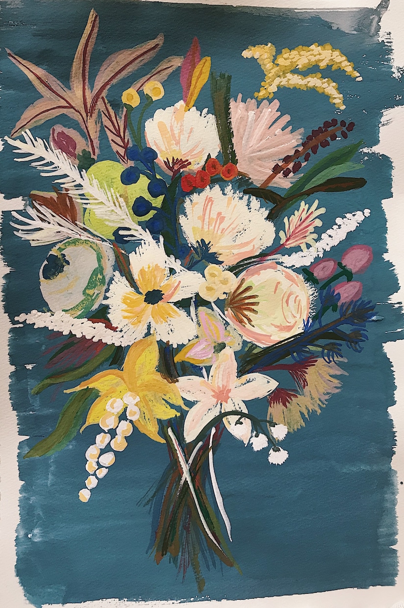 お花の絵描きます 結婚式・お誕生日・プレゼント、お花の絵描きます！ イメージ3