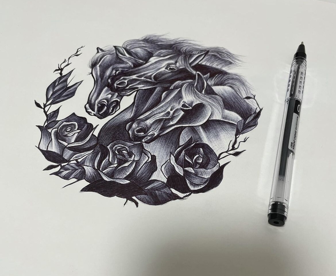 タトゥーに関連するイラストをかきます タトゥーイラストアートの作成をおこなっております！ イメージ8
