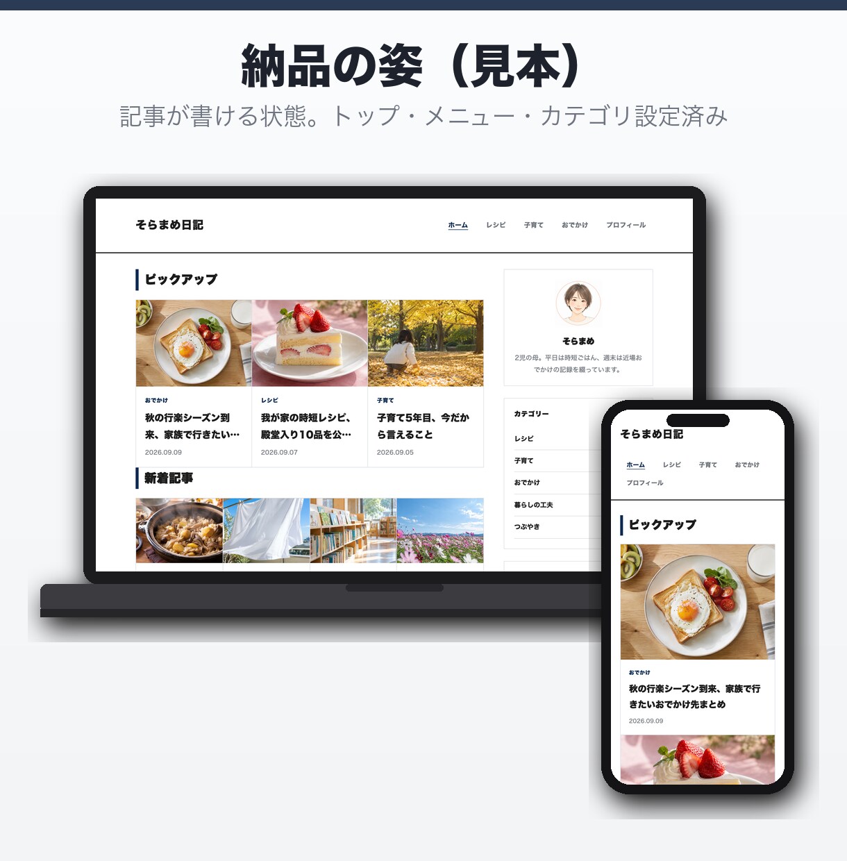 SWELLの初期設定を、書くだけの状態にします デザインはどんな希望にも対応｜広告・速度・カテゴリまで イメージ7