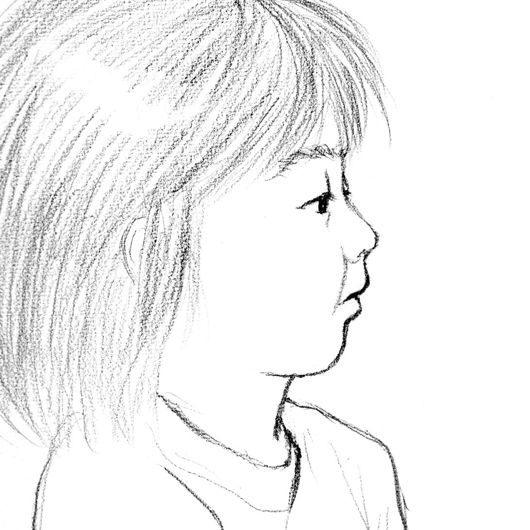 絵画タッチで横顔の似顔絵を描きます ひと味違ったアイコンをお探しの方へ イメージ2