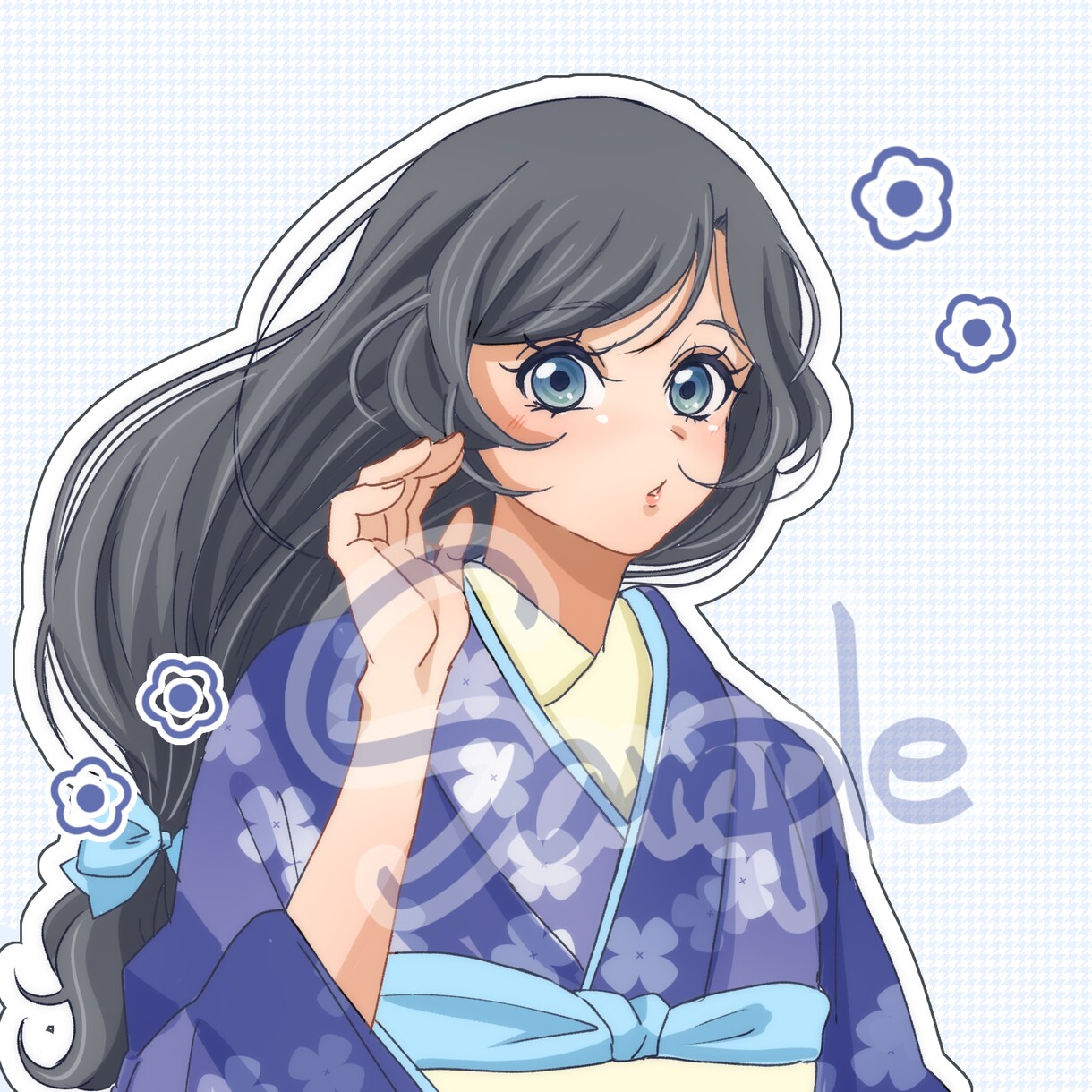 可愛い女の子のイラストお描きします 可愛い女の子イラスト アイコン、夢女子さん向け、創作対応◎ イメージ4