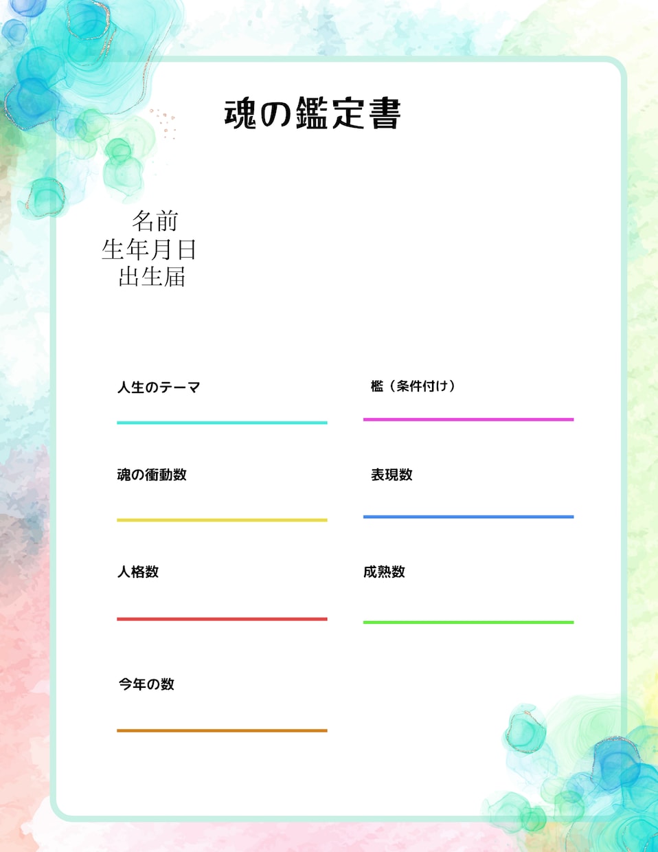 魂の鑑定書、人生の攻略本やアイテムを発行いたします 心と魂のバランスを取り戻し、内なる平和と幸せを手に入れよう イメージ1