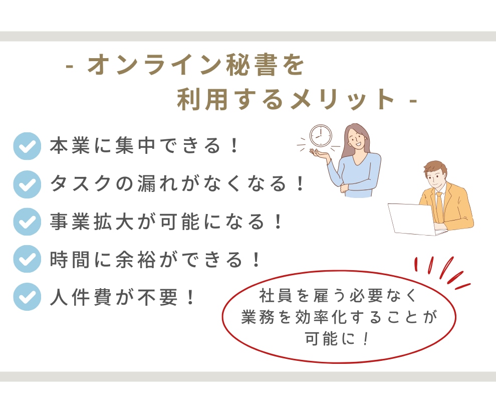 オンライン秘書　お試し価格で単発のご依頼を承ります 社員を雇うことなく業務の効率化を可能に！ イメージ7
