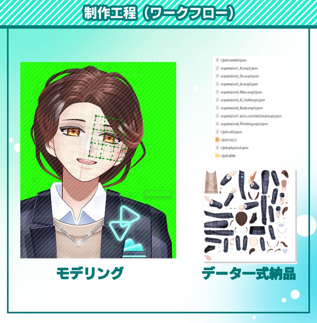 ビジネス・講師用Vtuberモデルを制作します 商用・二次利用OK！セミナー・研修・広告塔に最適なアバター イメージ5