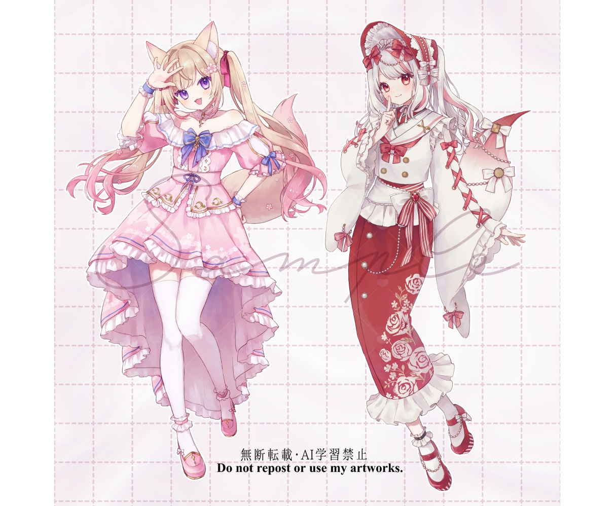 TRPG・配信活動・ゲームの立ち絵制作いたします やわらかい色合いの立ち絵を描きます！ イメージ1