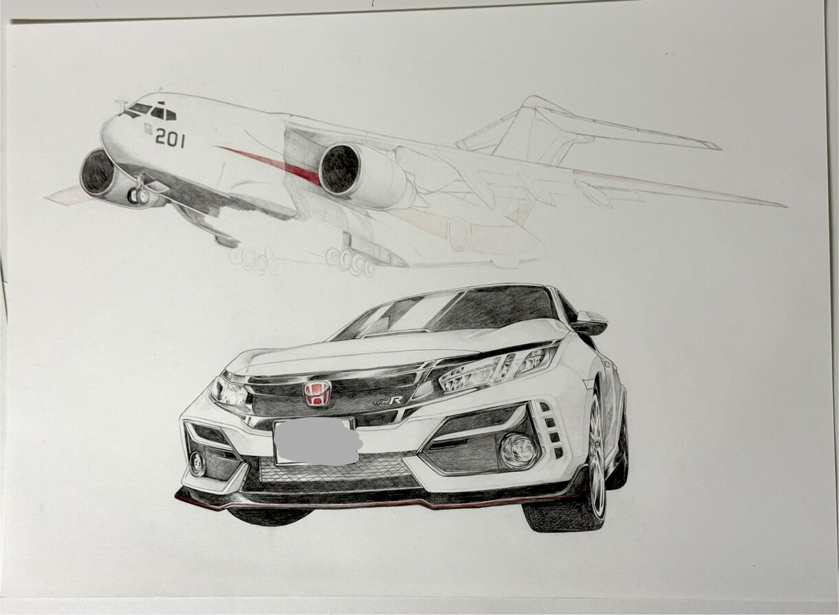 あなたの愛車を鉛筆画で丁寧に描きます 細部までこだわった丁寧な鉛筆画で,愛車の魅力を描きあげます! イメージ4