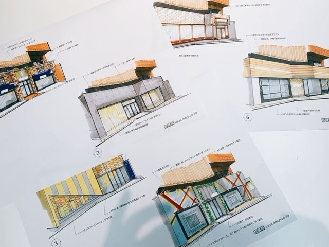 外観（内観）手描きパースを作成いたします プレゼンやご家族などのお話合い用資料としてご活用くださいませ イメージ1