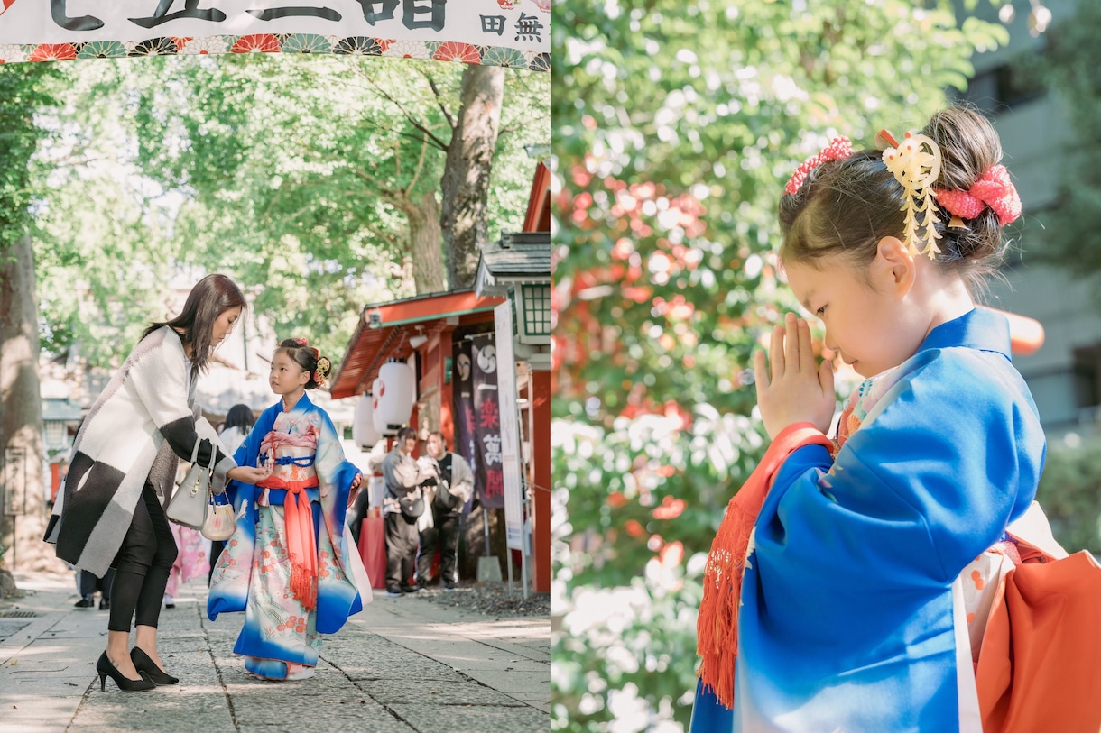 自然な笑顔を大切に、七五三の記念写真を撮影します 撮影だけのシンプルプラン。レタッチ80枚以上納品。 イメージ5