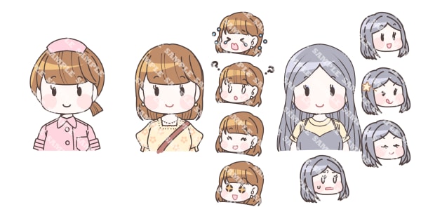 デフォルメカットイラストを制作致します 制作物にちょっとしたワンポイントが欲しい方へ イメージ2