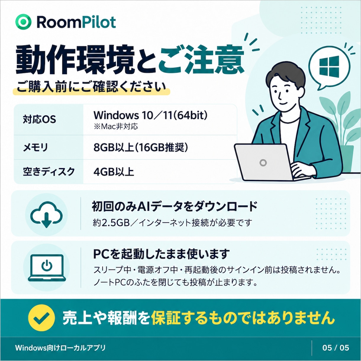 楽天ROOMの自動投稿ツールを提供します 【月額無料】商品選び・文章・投稿までPCの中のAIで自動化 イメージ4
