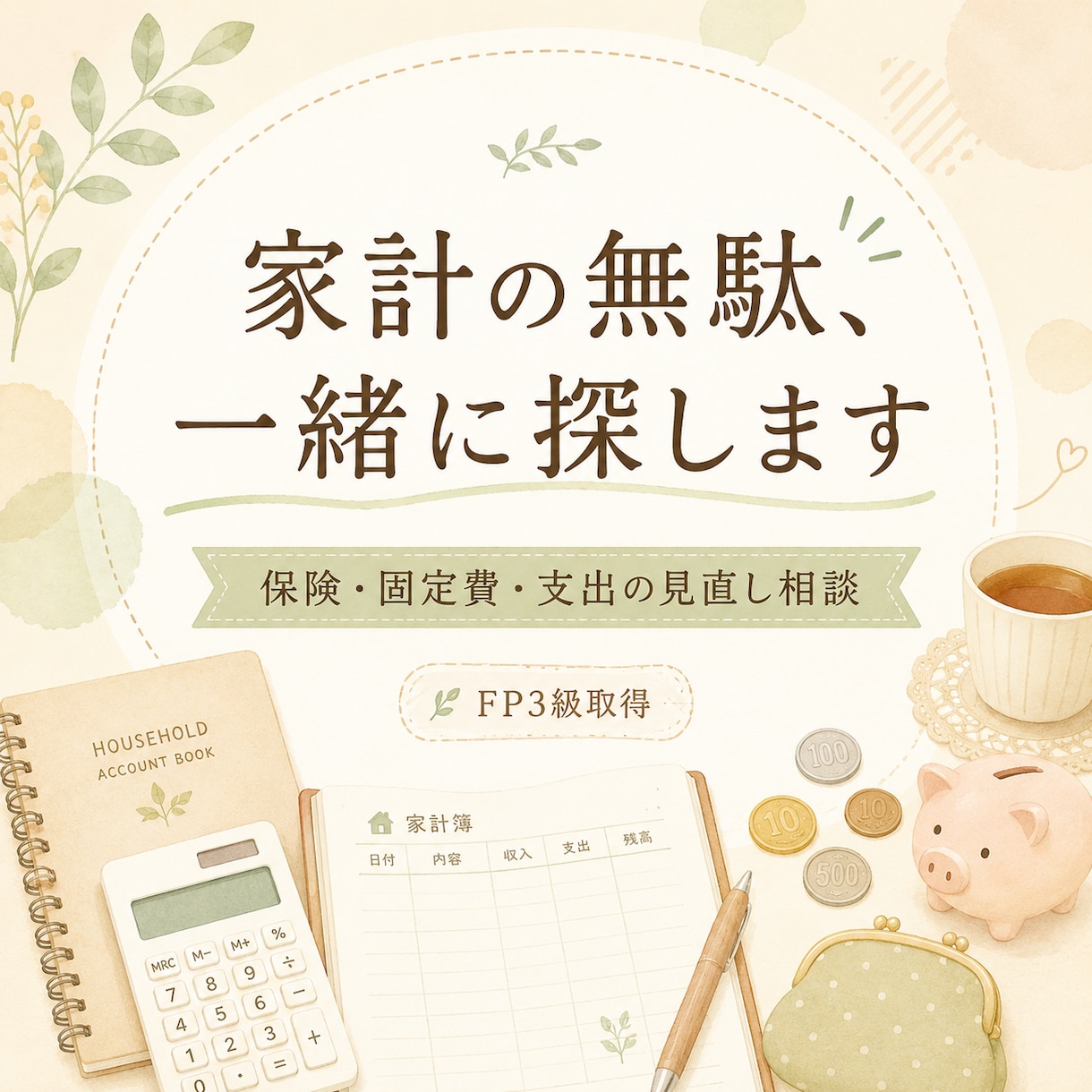 家計の無駄、一緒に探します シングル・低収入でも貯まる家計に変えます イメージ1