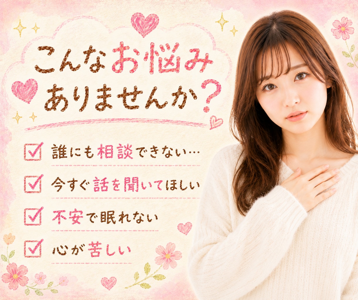 モヤモヤスッキリしたい！心が軽くなるお手伝いします お試し1分からOK/雑談/愚痴/話し相手/モヤモヤ/お悩み イメージ2