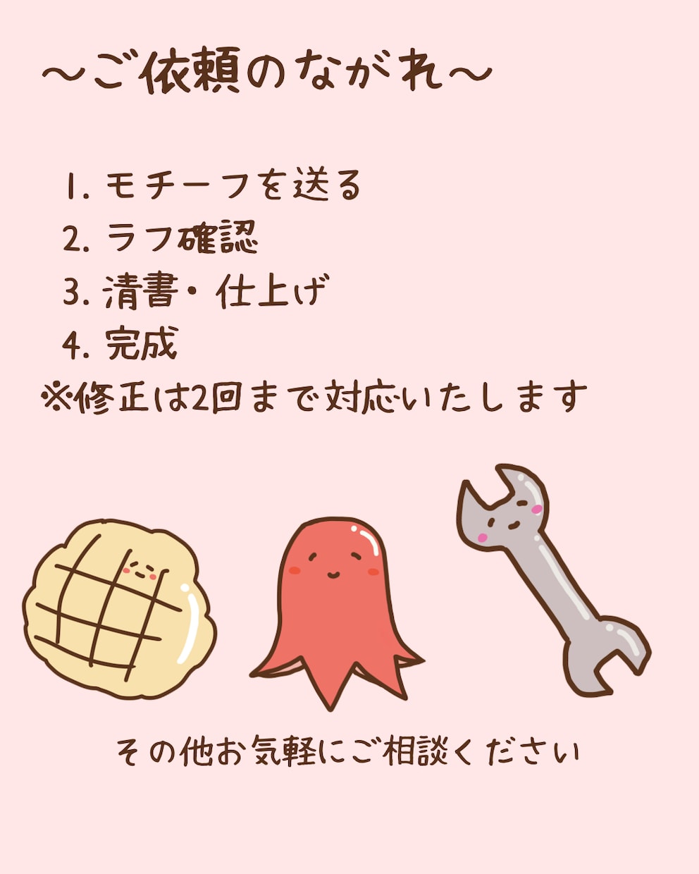 好きなものをゆるっとキャラ化します 好きなものをゆるっとキャラ化します！SNSアイコンに◎ イメージ2