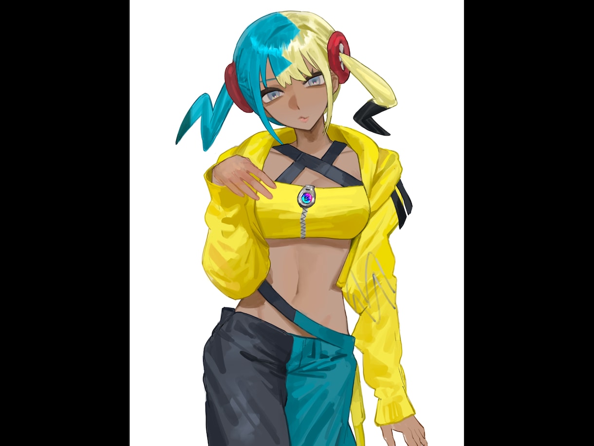 歌ってみたイラスト等　サムネなども描けます パンクな世界観ピアスなどカッコいいイラストが得意です‼️ イメージ8