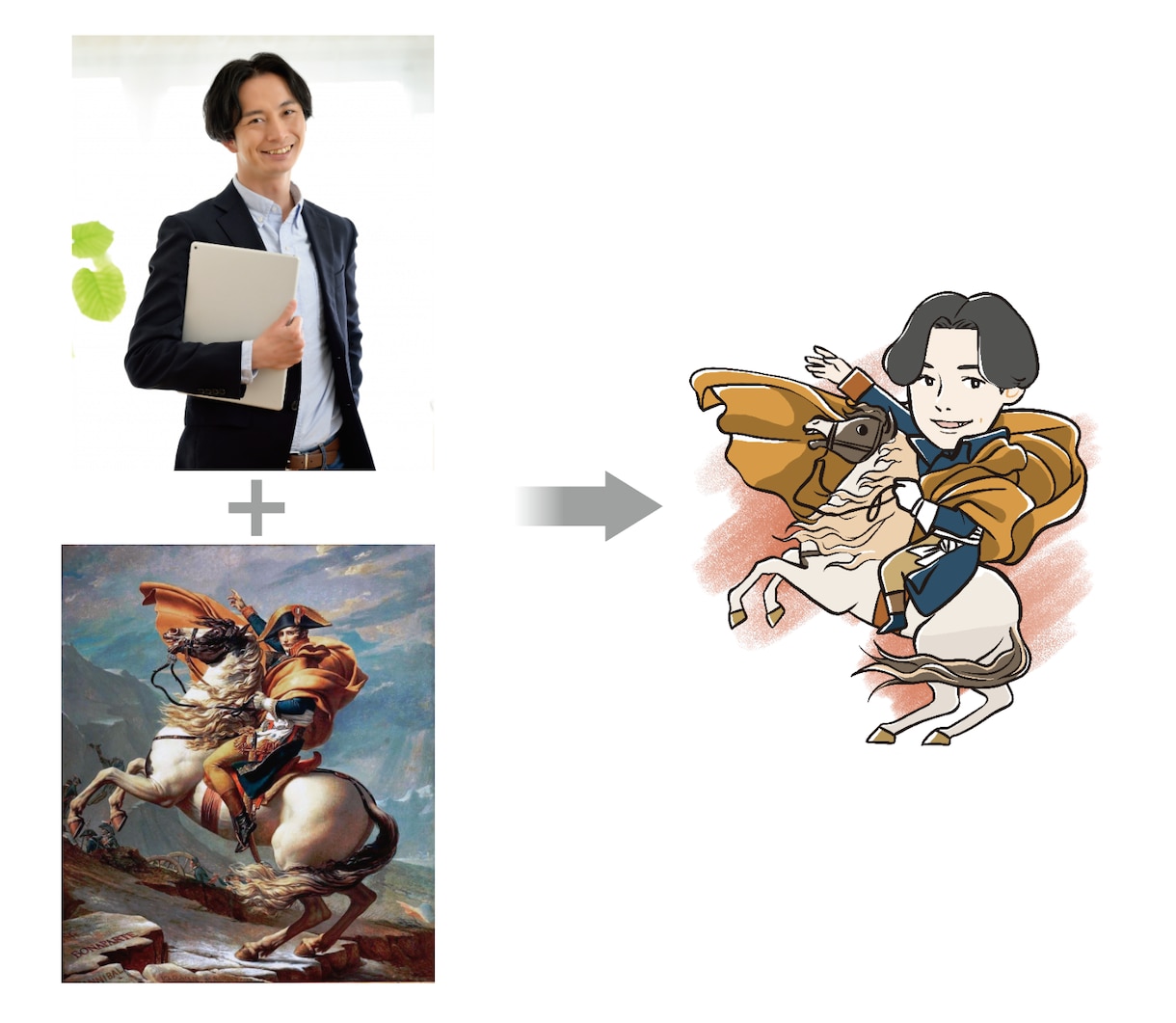 お好きなキャラクターとシーンの名刺を作成します 他の人とは違った名刺を作りたい人、必見！ イメージ2