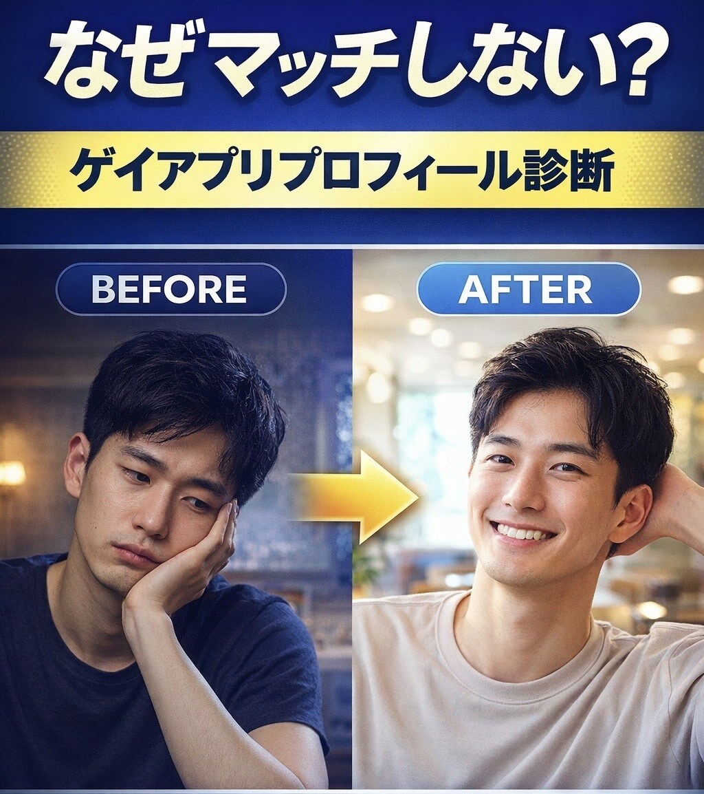 ゲイアプリマッチしない原因を分析します マッチしない原因を当事者目線で整理します イメージ1