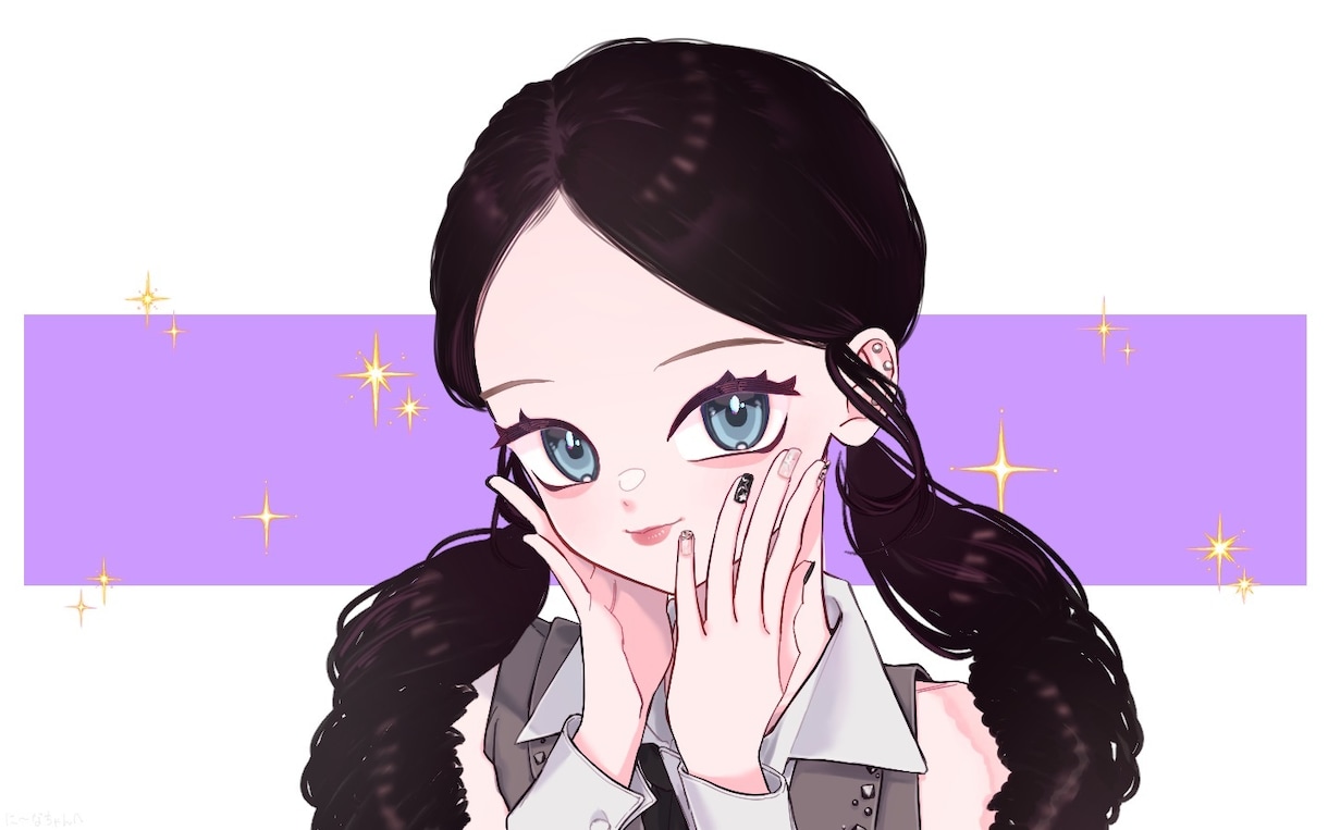 オリジナルSNSアイコン、ヘッダー描きます あなたのオリジナルキャラクターのアイコンやヘッダーを描きます イメージ3