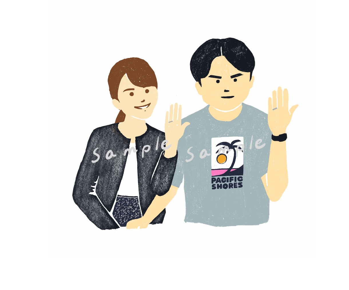 ハンコ・版画のような ゆるいイラスト描きます 写真をもとに、ハンコのようなシンプルなイラストを作成します。 イメージ7