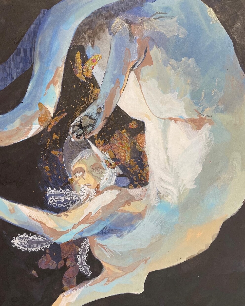 少しダークで静かな世界を描きます 手の中で眺める静かな世界はいかがでしょう？壁紙などにどうぞ イメージ1