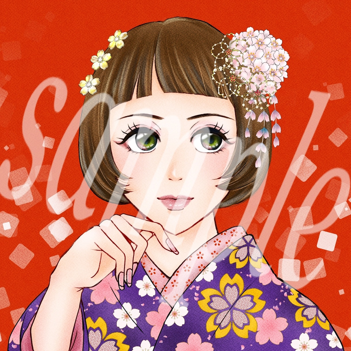 和装アイコン描きます 商用利用OKレトロな雰囲気の和風アイコン！ イメージ9