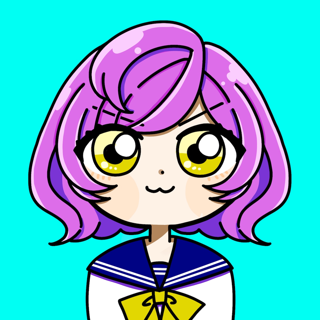 SNS等のアイコンに！かわいいアイコン描きます シンプルな線のかわいいアイコン描きます！ イメージ1