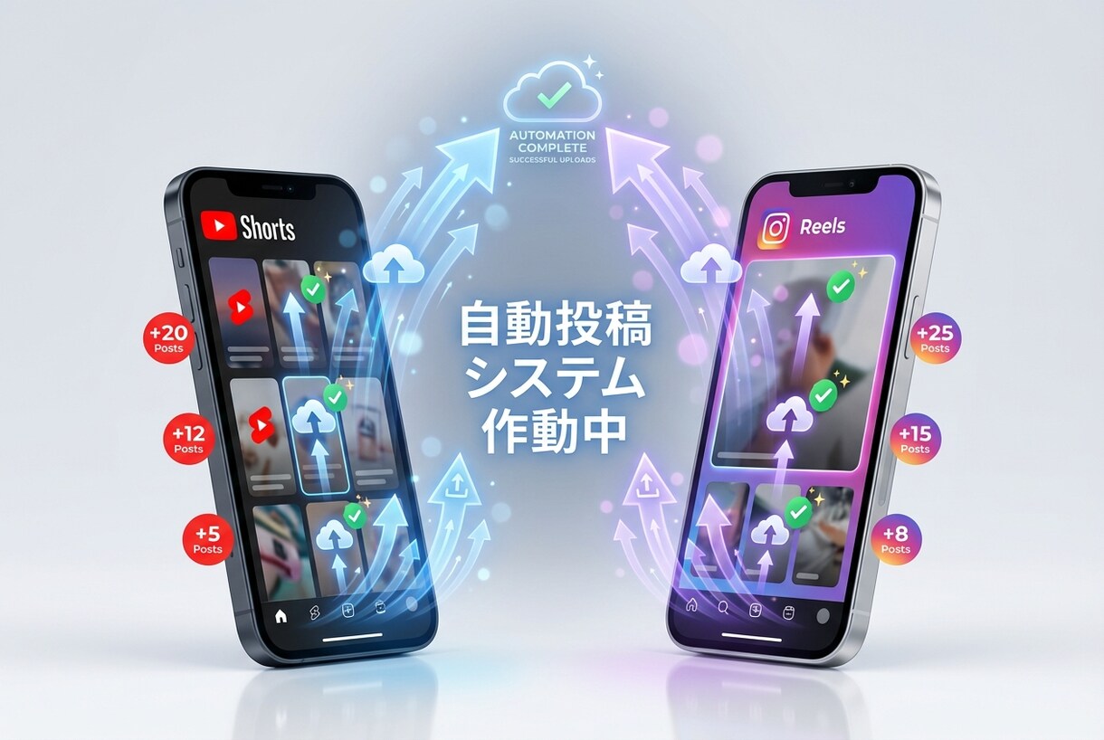 AIで毎日SNS動画を自動投稿します 撮影・編集・投稿すべてAIにおまかせ イメージ1