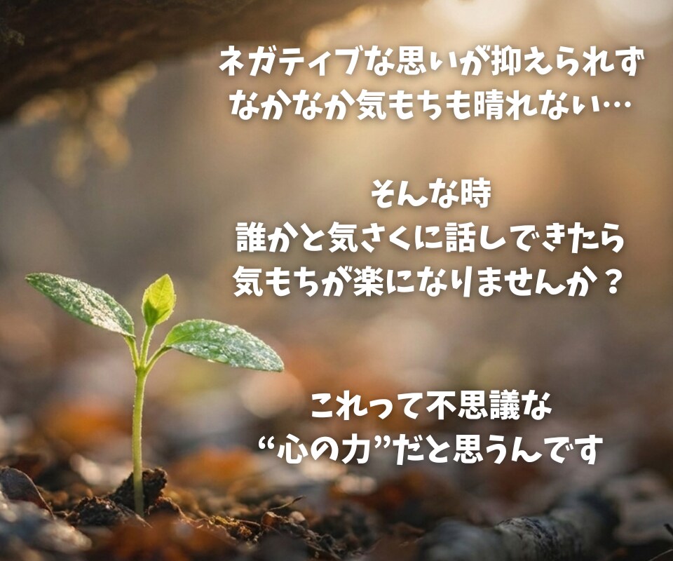 愚痴ってください❗️お気もち受けとめます ✅吐き出してスッキリしましょう❗️しっかり傾聴｜秘密厳守❗️ イメージ3