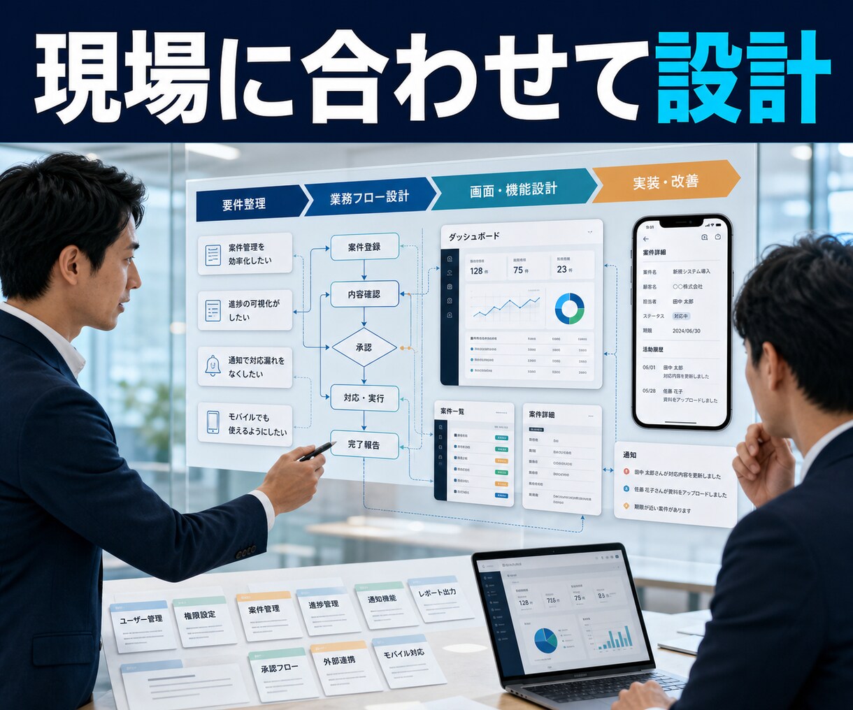 社内システム・業務Webアプリを開発します 予約・顧客・在庫管理を使いやすく イメージ3